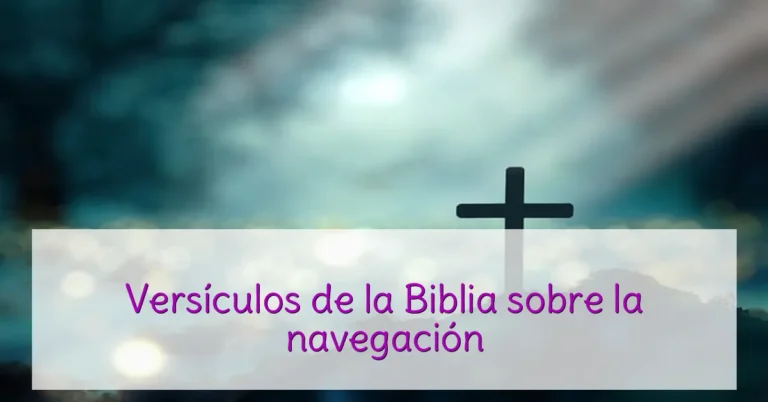 Versículos de la Biblia sobre la navegación