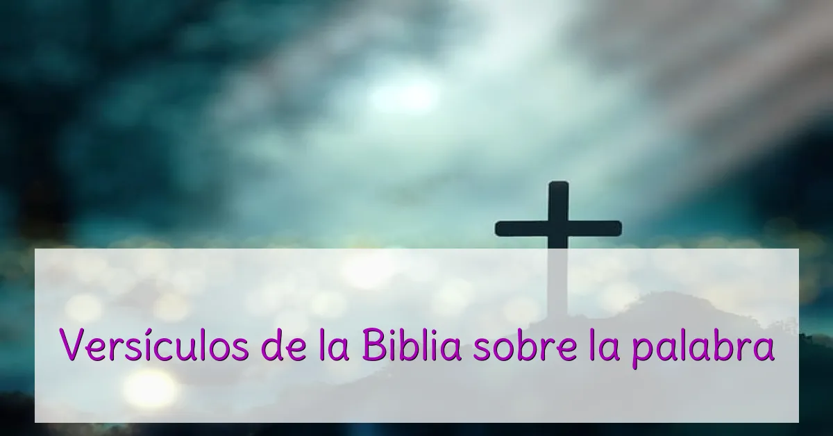 Versículos de la Biblia sobre la palabra