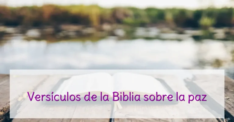 Versículos de la Biblia sobre la paz