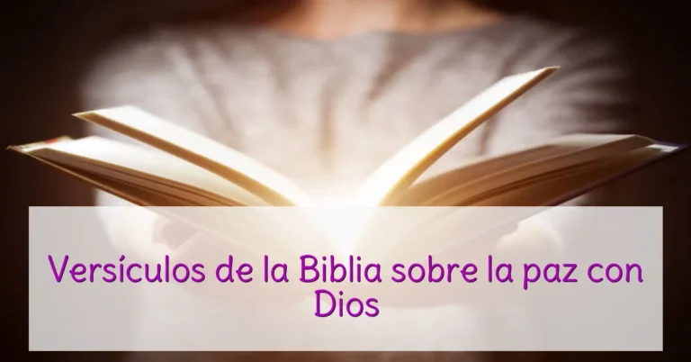 Versículos de la Biblia sobre la paz con Dios