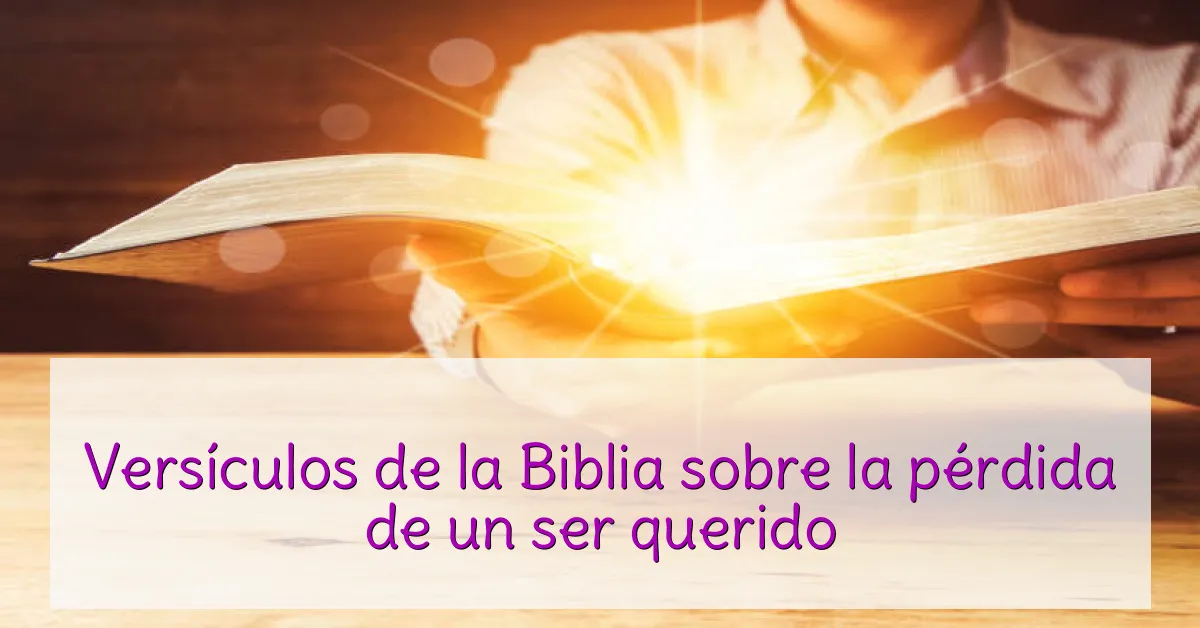 Versículos de la Biblia sobre la pérdida de un ser querido