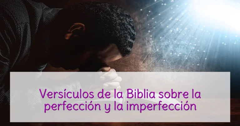 Versículos de la Biblia sobre la perfección y la imperfección