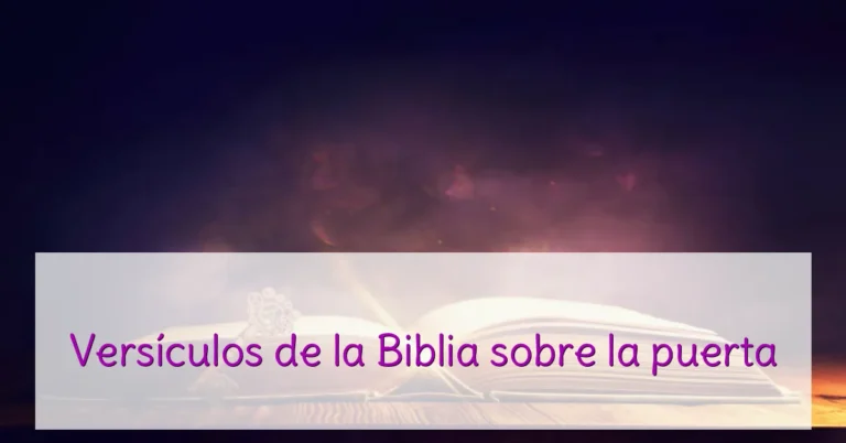 Versículos de la Biblia sobre la puerta