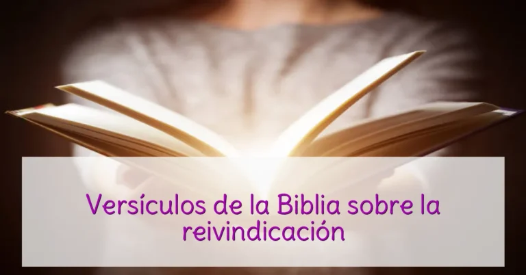 Versículos de la Biblia sobre la reivindicación