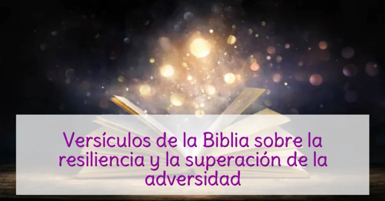 Versículos de la Biblia sobre la resiliencia y la superación de la adversidad