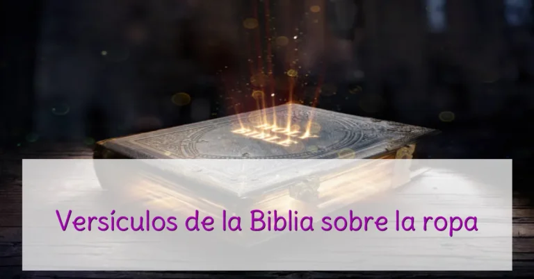 Versículos de la Biblia sobre la ropa