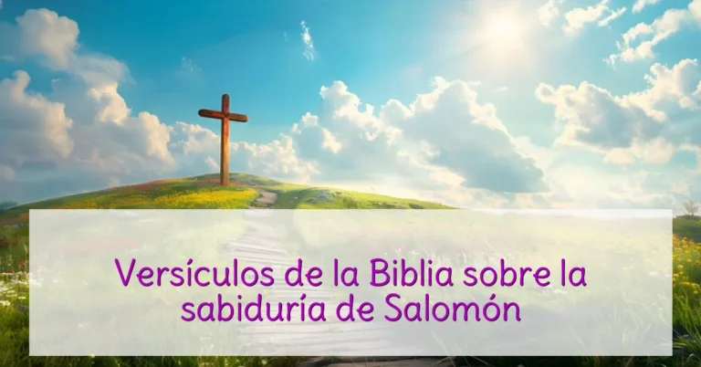 Versículos de la Biblia sobre la sabiduría de Salomón