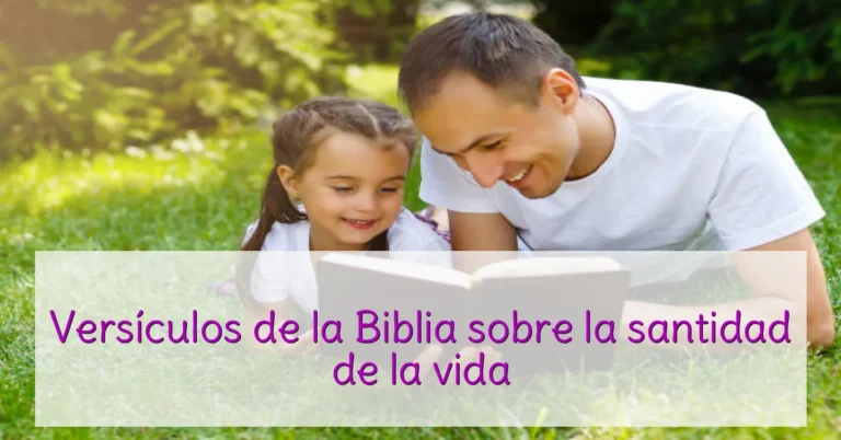 Versículos de la Biblia sobre la santidad de la vida