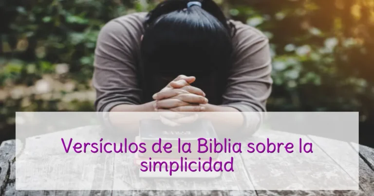 Versículos de la Biblia sobre la simplicidad