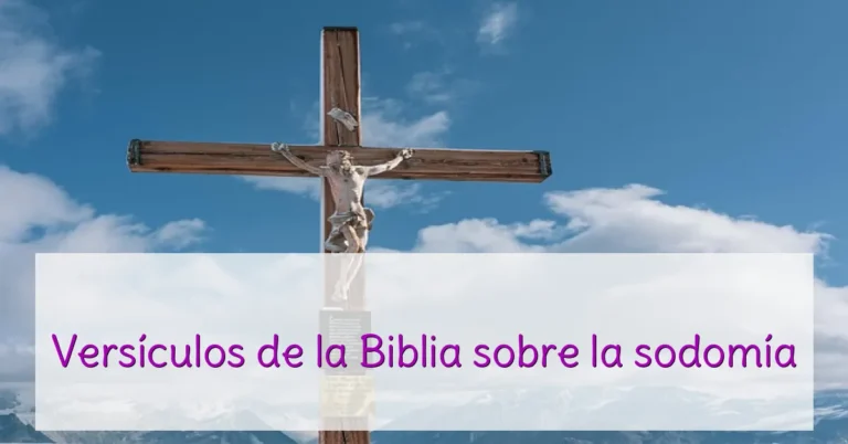 Versículos de la Biblia sobre la sodomía