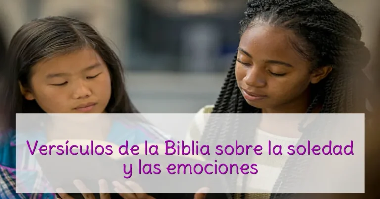 Versículos de la Biblia sobre la soledad y las emociones