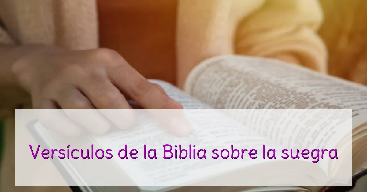 Versículos de la Biblia sobre la suegra