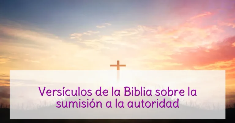 Versículos de la Biblia sobre la sumisión a la autoridad
