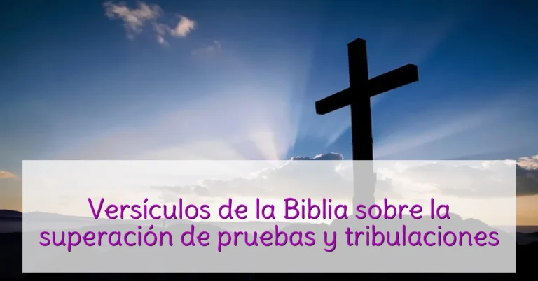 Versículos de la Biblia sobre la superación de pruebas y tribulaciones