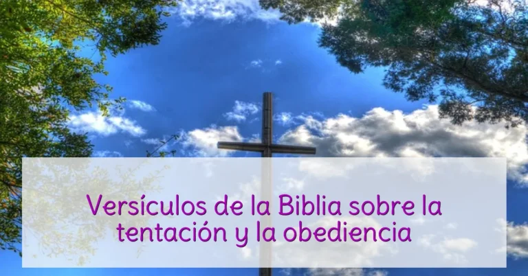 Versículos de la Biblia sobre la tentación y la obediencia
