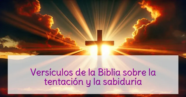 Versículos de la Biblia sobre la tentación y la sabiduría