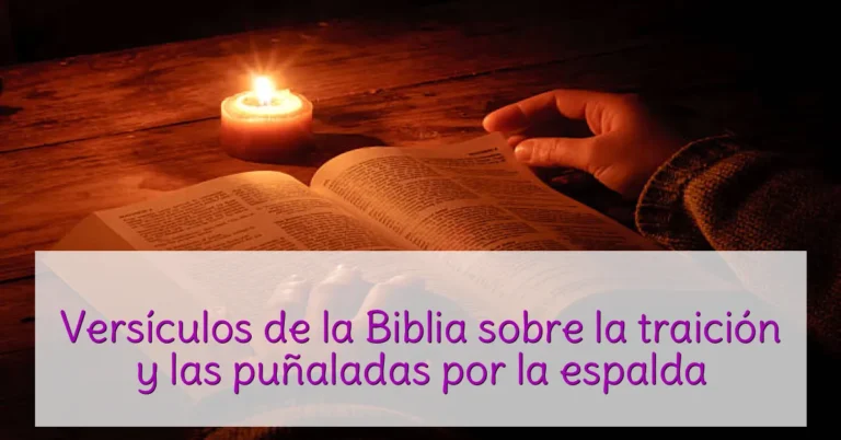Versículos de la Biblia sobre la traición y las puñaladas por la espalda