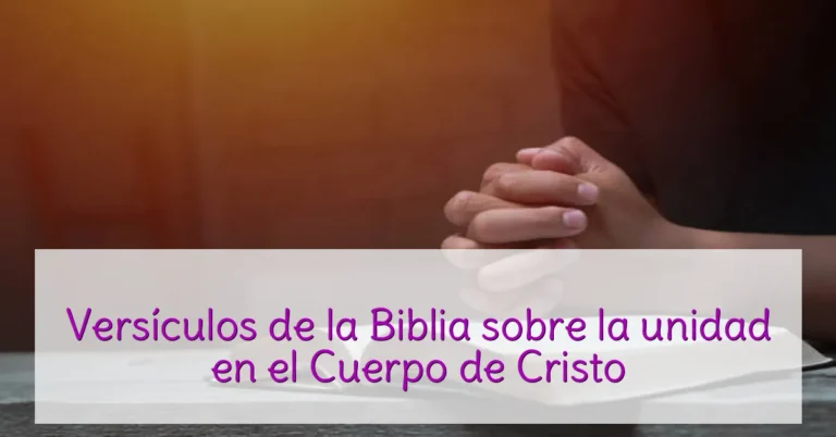Versículos de la Biblia sobre la unidad en el Cuerpo de Cristo