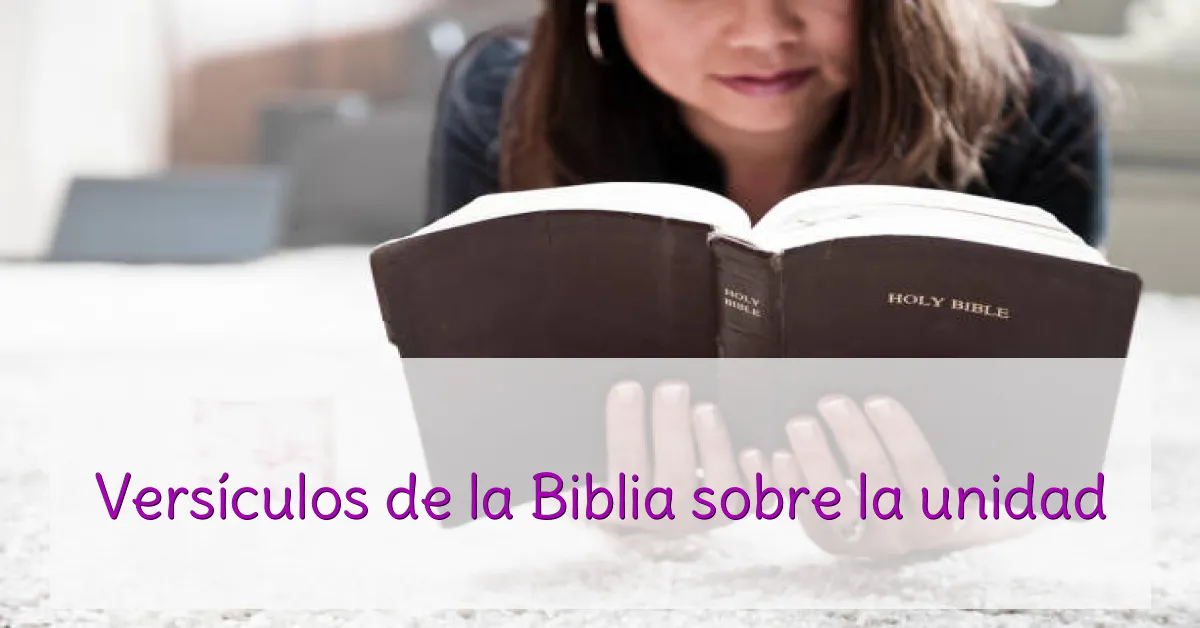 Versículos de la Biblia sobre la unidad
