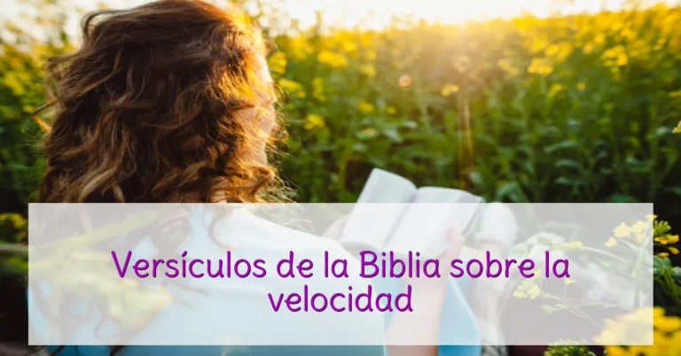 Versículos de la Biblia sobre la velocidad