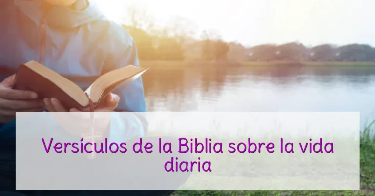 Versículos de la Biblia sobre la vida diaria