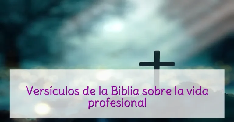 Versículos de la Biblia sobre la vida profesional