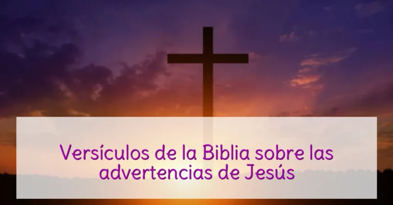 Versículos de la Biblia sobre las advertencias de Jesús