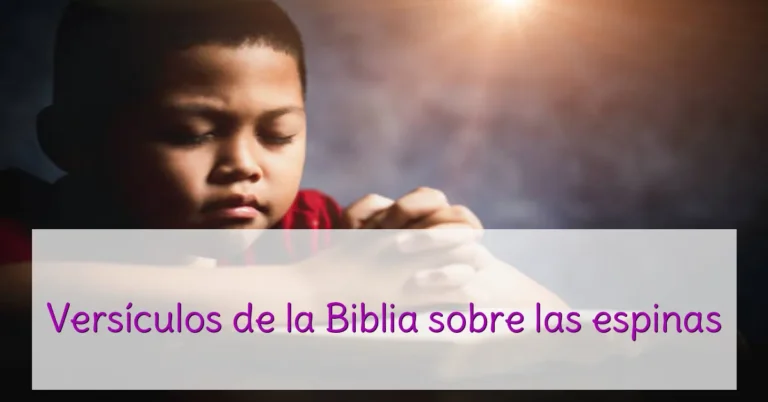 Versículos de la Biblia sobre las espinas