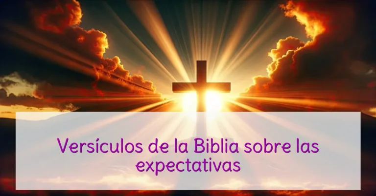Versículos de la Biblia sobre las expectativas