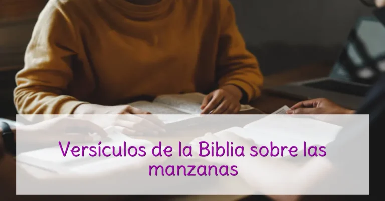 Versículos de la Biblia sobre las manzanas