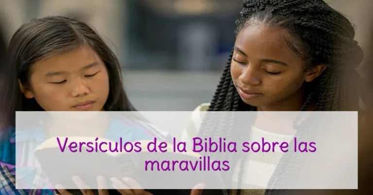 Versículos de la Biblia sobre las maravillas