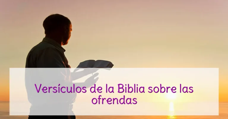 Versículos de la Biblia sobre las ofrendas