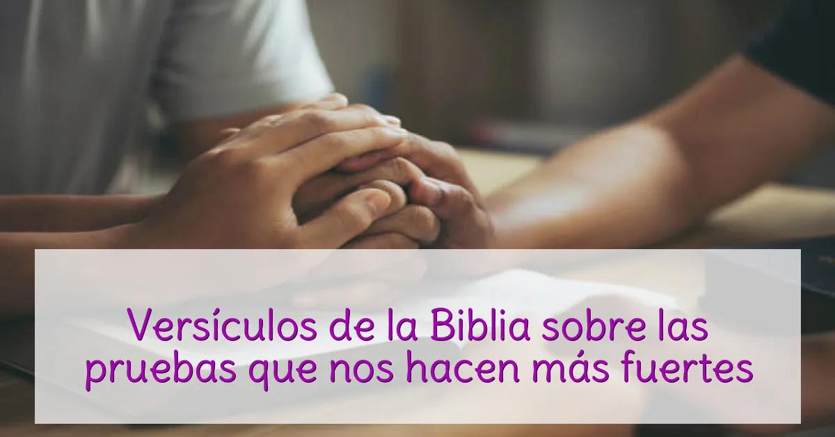 Versículos de la Biblia sobre las pruebas que nos hacen más fuertes
