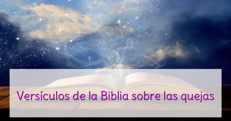 Versículos de la Biblia sobre las quejas