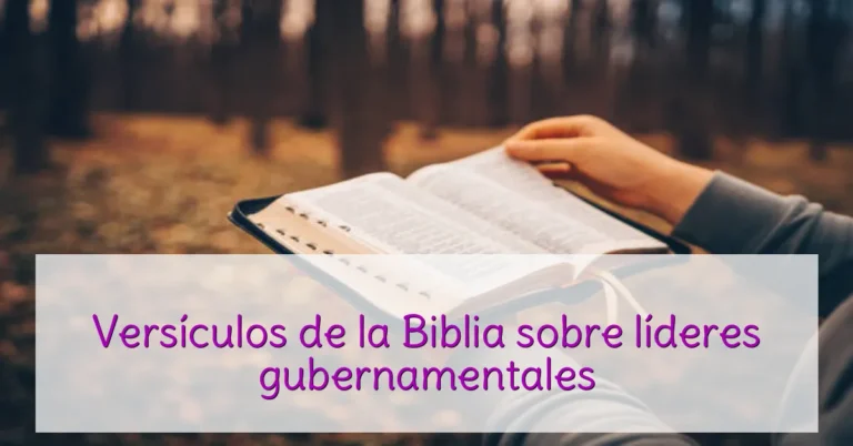 Versículos de la Biblia sobre líderes gubernamentales