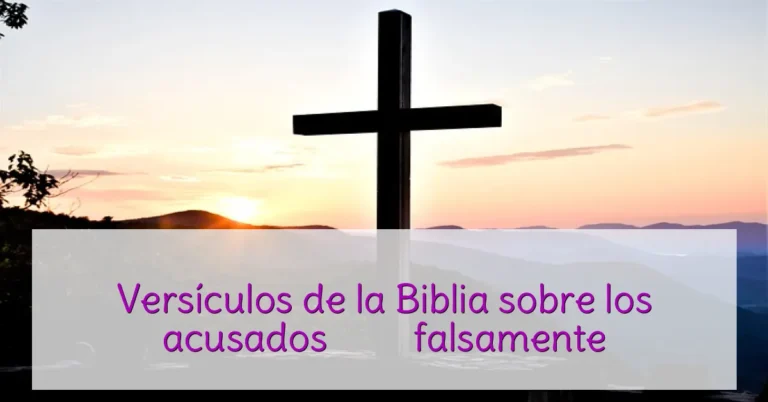 Versículos de la Biblia sobre los acusados ​​falsamente