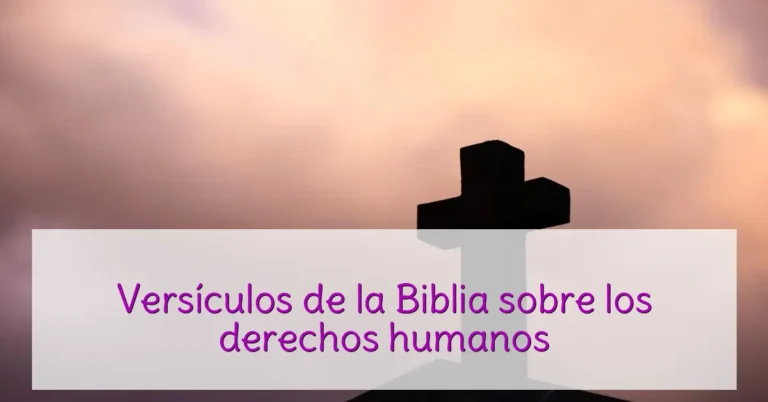 Versículos de la Biblia sobre los derechos humanos