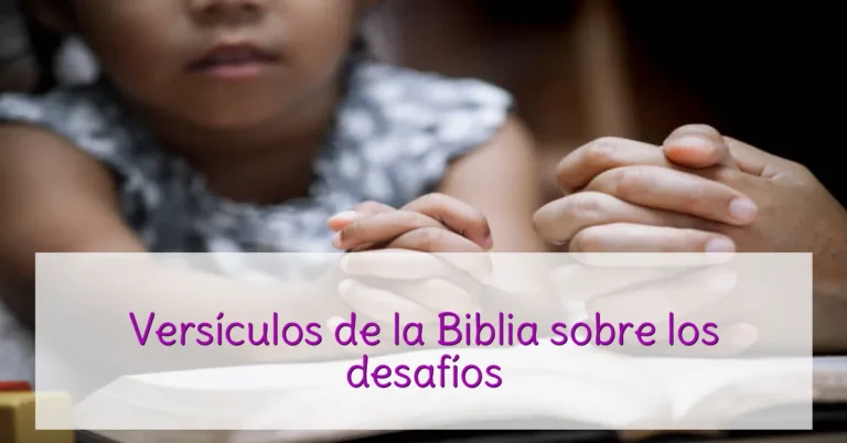 Versículos de la Biblia sobre los desafíos