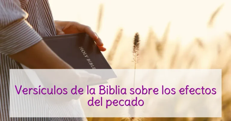 Versículos de la Biblia sobre los efectos del pecado