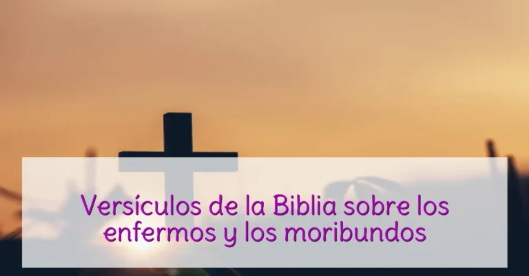 Versículos de la Biblia sobre los enfermos y los moribundos