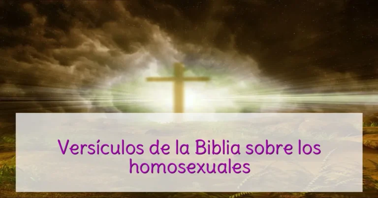 Versículos de la Biblia sobre los homosexuales
