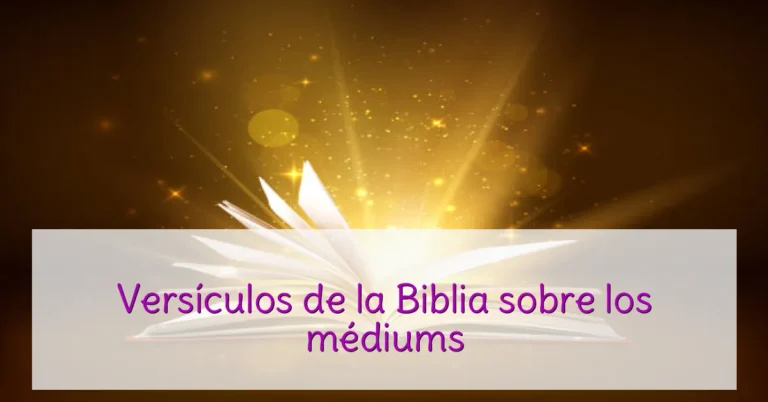 Versículos de la Biblia sobre los médiums