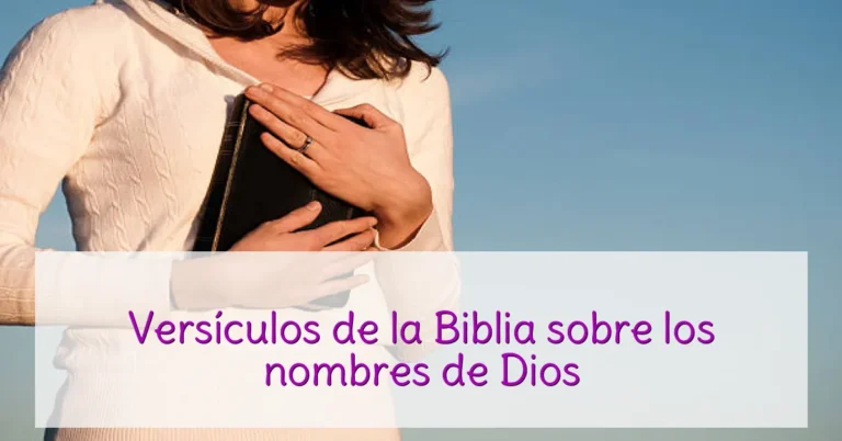 Versículos de la Biblia sobre los nombres de Dios