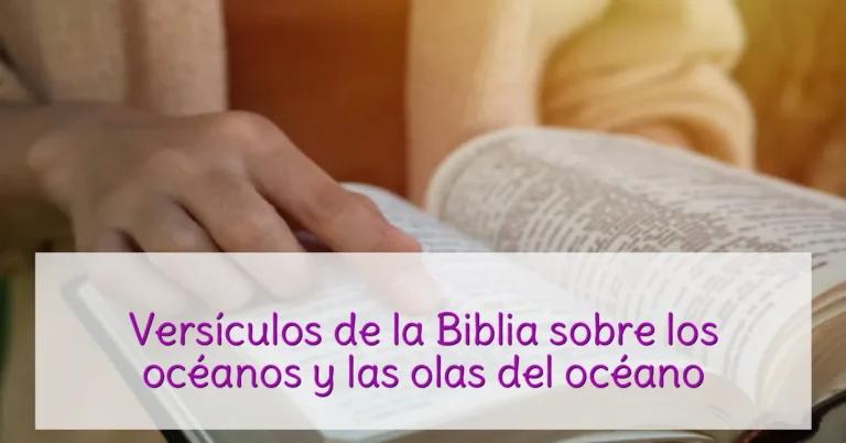 Versículos de la Biblia sobre los océanos y las olas del océano