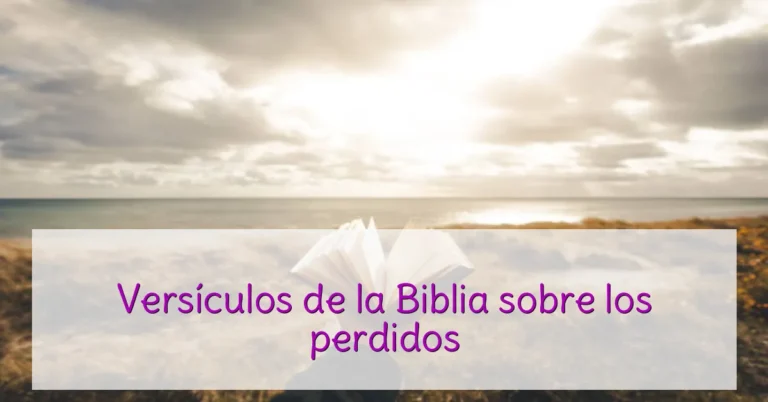 Versículos de la Biblia sobre los perdidos