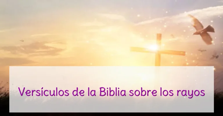 Versículos de la Biblia sobre los rayos