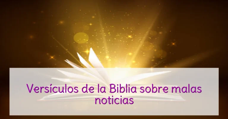 Versículos de la Biblia sobre malas noticias