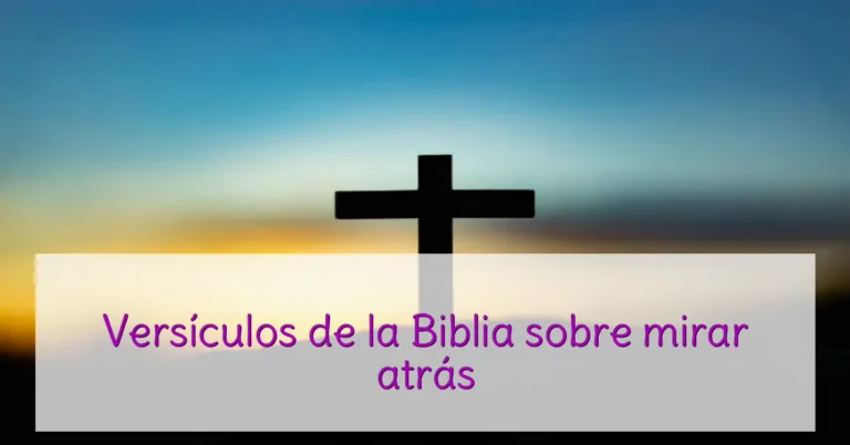 Versículos de la Biblia sobre mirar atrás