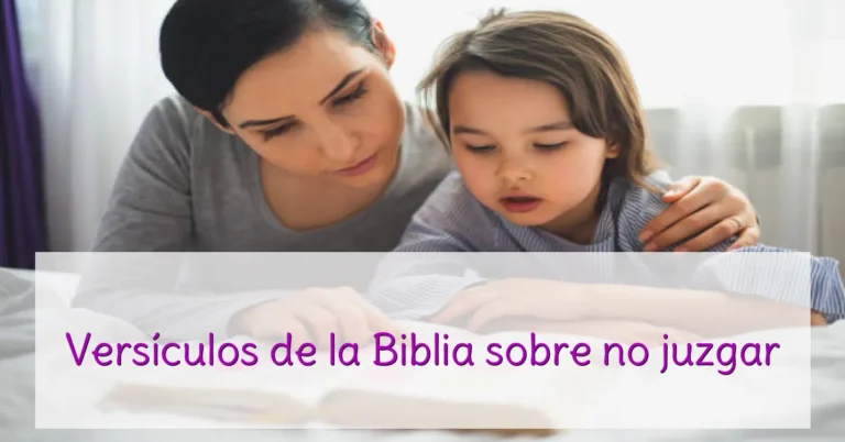 Versículos de la Biblia sobre no juzgar