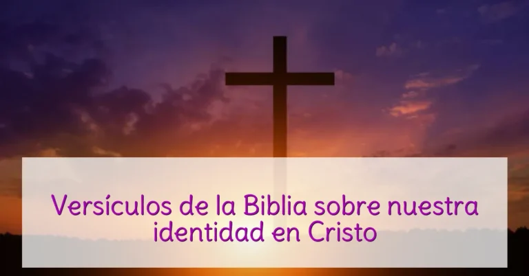 Versículos de la Biblia sobre nuestra identidad en Cristo